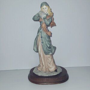 Vintage La Verona Lady with Muff Figurine 9"